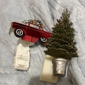 BBW Wallflowers Festive Red Car and Green Tree Wall Plug-In Set